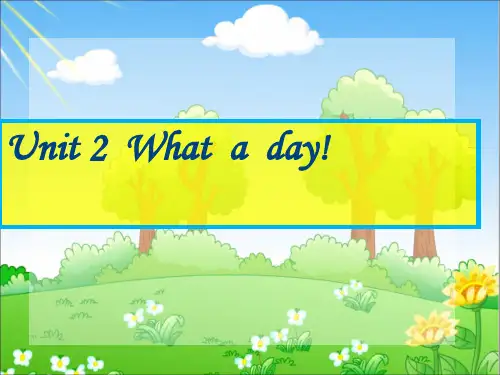 六年级上册英语课件 Unit 2 What a day(Story time)