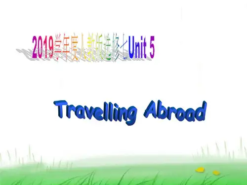 2019学年度高中英语人教版选修七Unit5Traveling abroadPeriod1Warming up and Listening课件(16张)