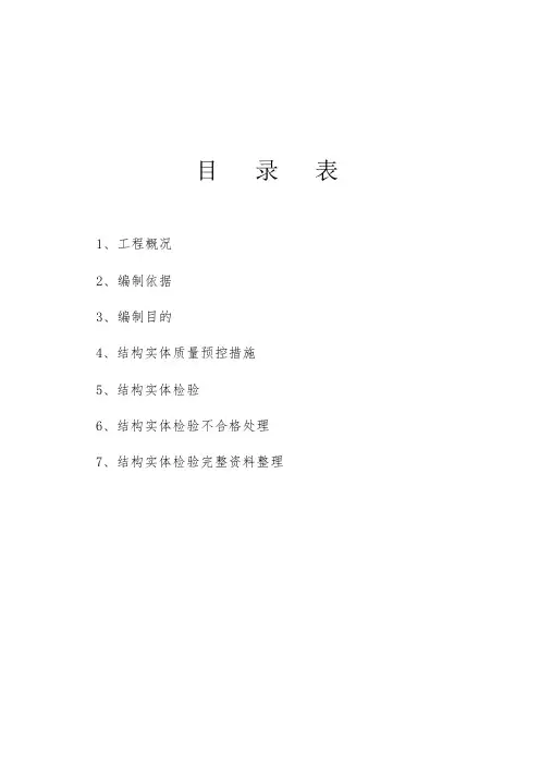 主体-结构实体检测施工方案