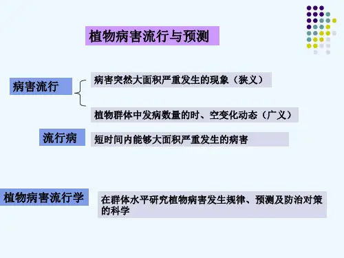 植物病害流行