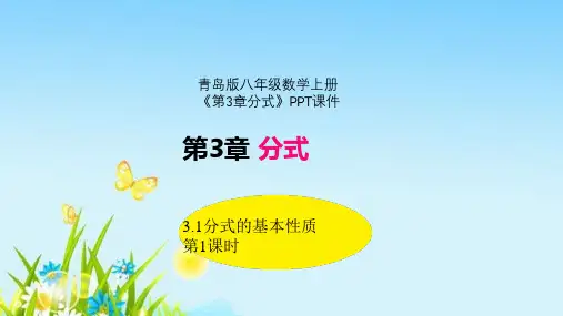 青岛版八年级数学上册《第3章分式》PPT课件