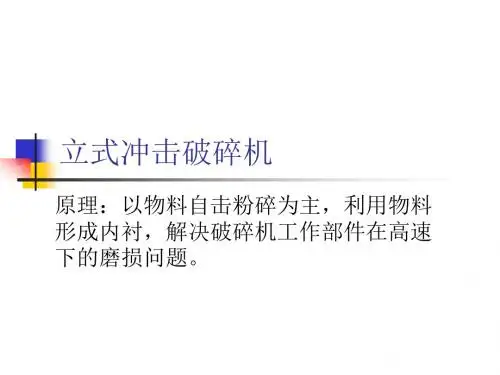 第06章第二节冲击式粉碎机