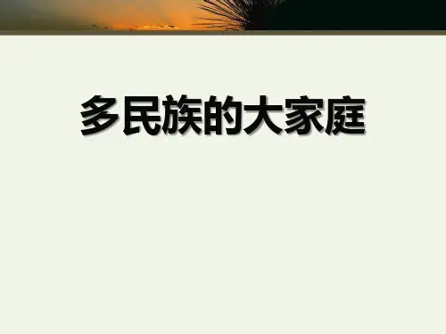 《多民族的大家庭》PPT