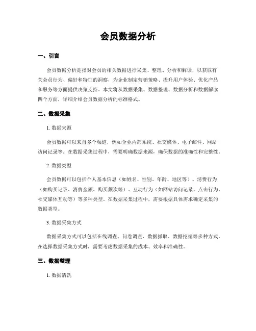 会员数据分析