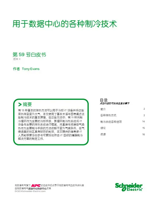 WP59_R3_用于数据中心的各种制冷技术