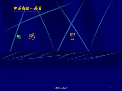 中医感冒完整ppt课件
