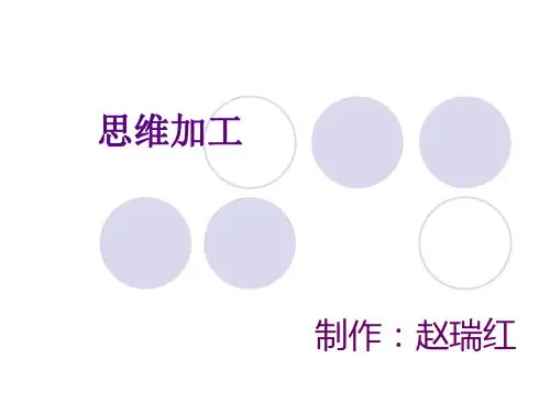 社会调查研究方法 课件 复习精华版11第十一章 思维加工(修改版)