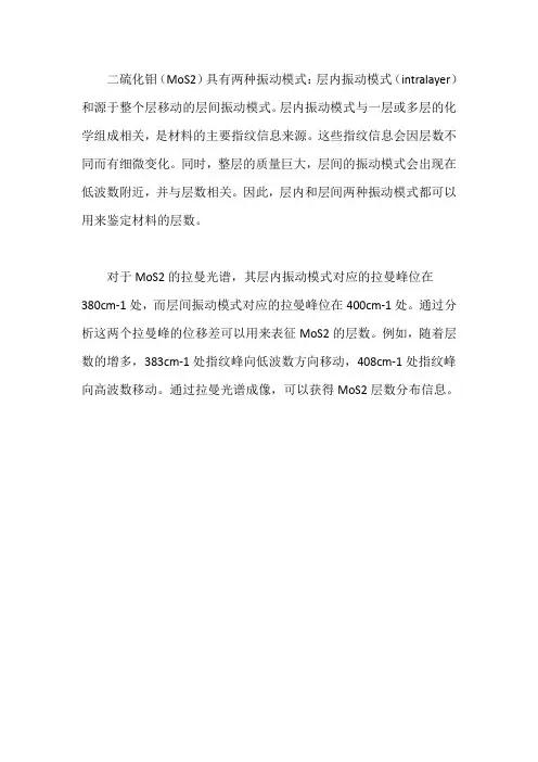 mos2的拉曼光谱