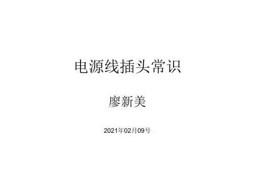 电源线插头常识(小家电行业)