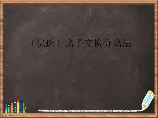优选离子交换分离法演示ppt
