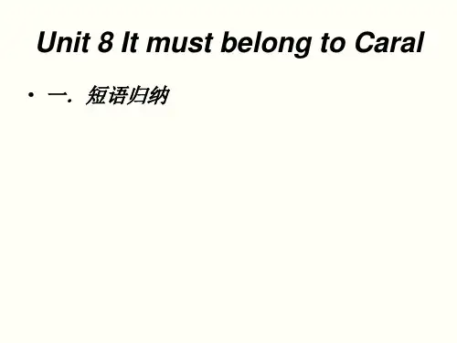 人教版九年级英语第八单元复习课件(PPT20张)