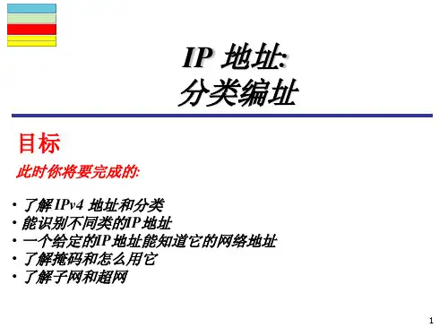 分类IP编址ppt课件