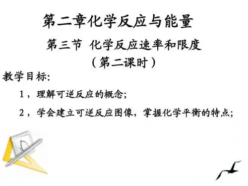 化学必修2化学反应速率和限度第二课时