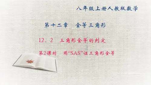 《用“SAS”证三角形全等》练习题