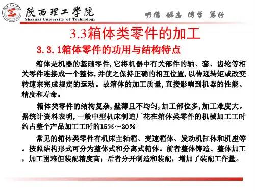 箱体类零件的加工