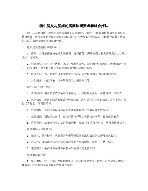 犊牛脐炎与脐疝的病因诊断要点和综合疗法
