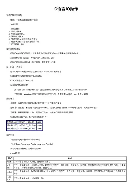C语言IO操作