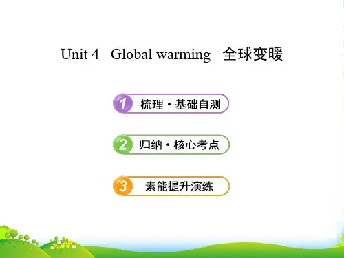 【全程复习方略】(湖北专用)高中英语 Unit 4 Global warming课件 新人教版选修6