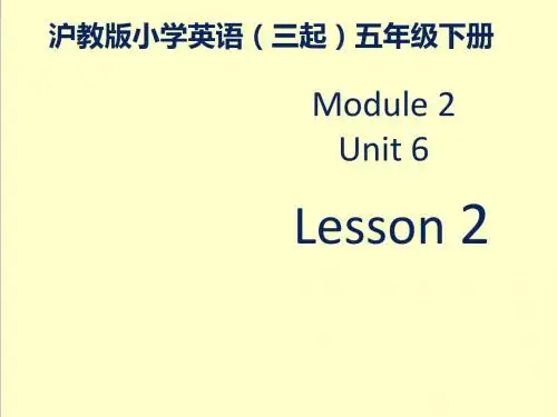 最新英语沪教版小学五年级下册M2U6《Holidays》优质课课件第二课时.ppt