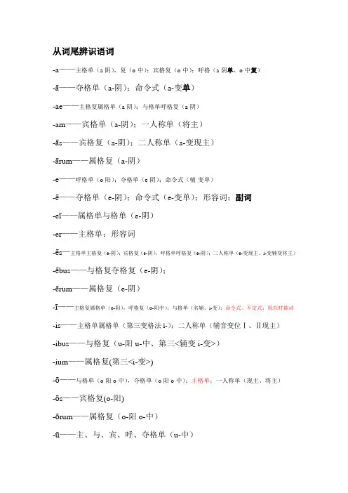 拉丁文语法新