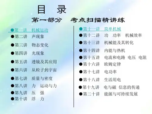 中考物理总复习课件(全部)