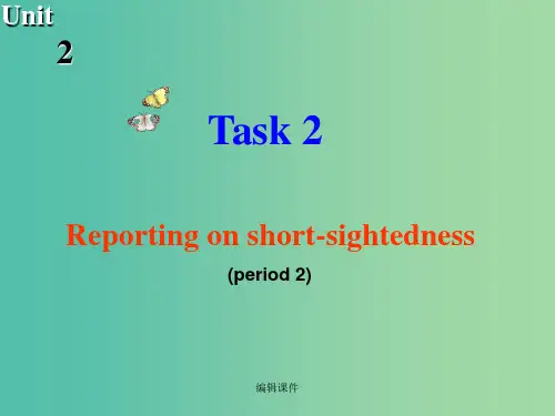 高中英语 Unit2 Fit for life Task2 牛津译林版选修7
