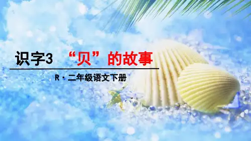 部编版二年级语文下册识字3《贝的故事》精美PPT课件