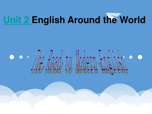 2020高中英语 Unit2 English around the world Readin