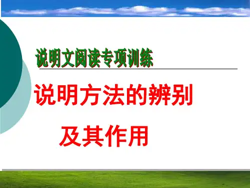 说明文阅读专项训练说明方法及其作用课件.ppt