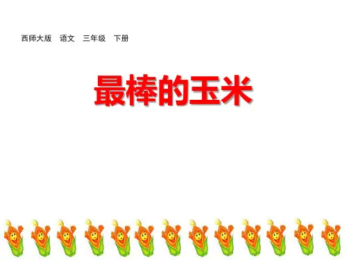 《最棒的玉米》PPT 1最棒的玉米