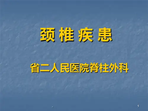颈椎病讲课PPT课件