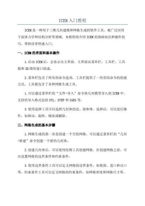 ICEM入门教程