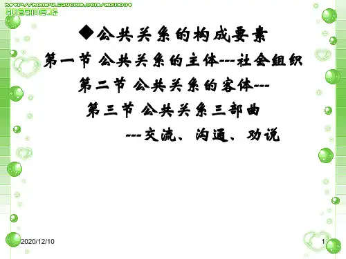 第二章 公共关系学构成要素PPT教学课件