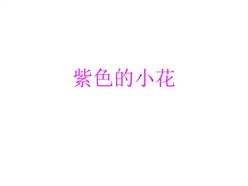 长春版语文三年级下《紫色的小花》ppt课件3