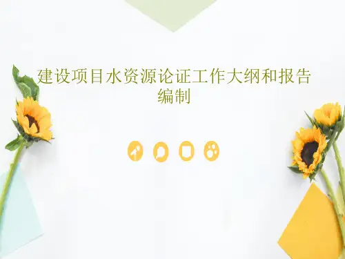 建设项目水资源论证工作大纲和报告编制共37页文档