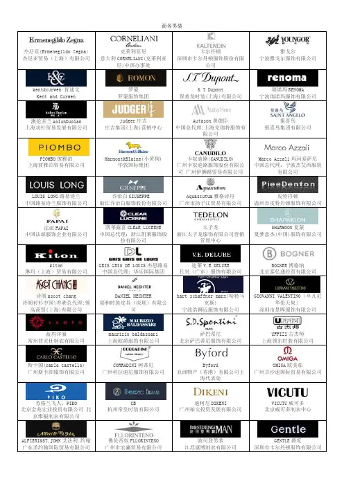 男装品牌&LOGO