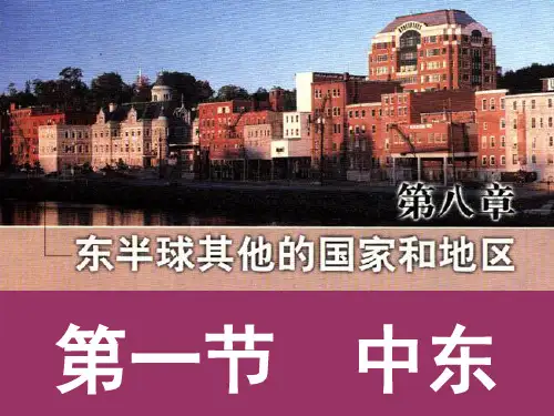 地理人教版《中东》精品课件1