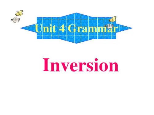 【原创课件】人教新课标必修五unit 4 grammar