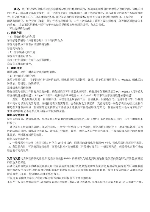 磷化、发黑处理