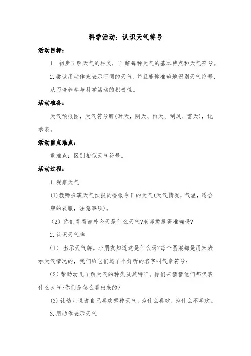 认识天气符号