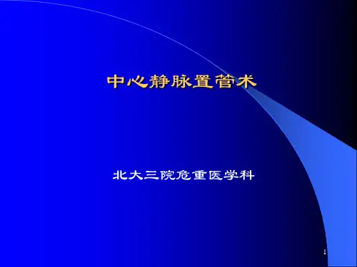 中心静脉置管术 PPT课件