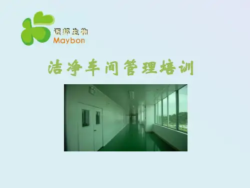 洁净车间培训