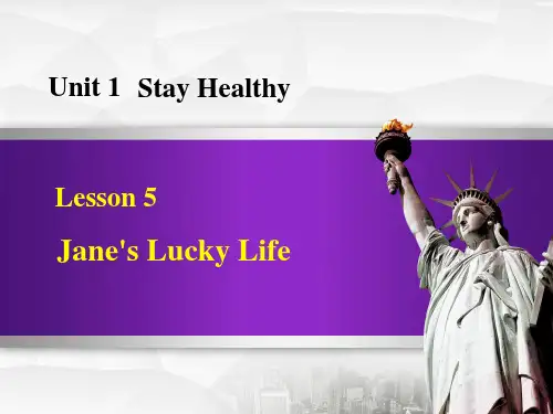 《Jane's Lucky Life》PPT优秀课件-冀教版九年级英语上册