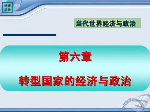 当代世界经济与政治第六章