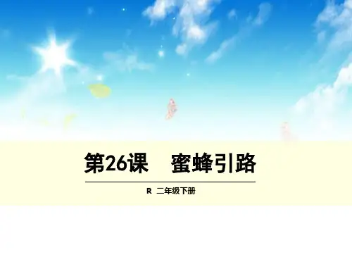 (赛课课件)人教版二年级下册26 蜜蜂引路课件