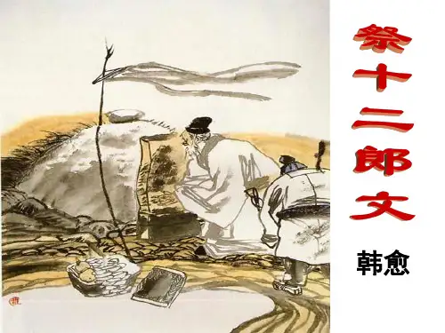 一课时《祭十二郎文》优秀课件