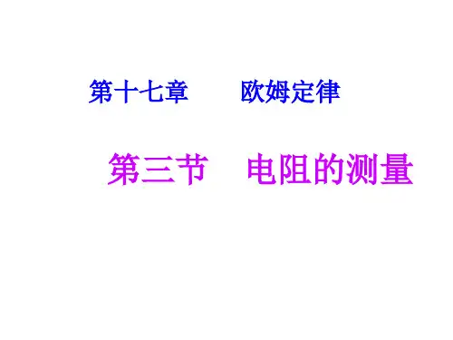 《电阻的测量》ppt课件