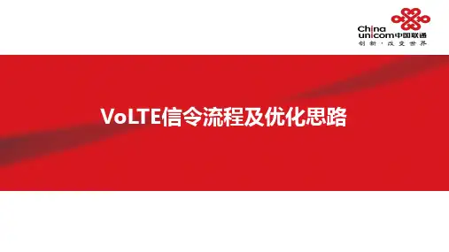 VOLTE信令流程及优化思路