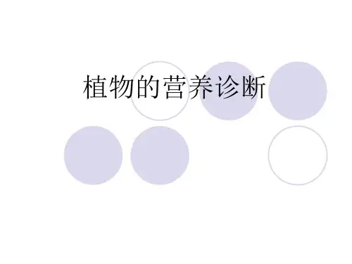 植物的营养诊断