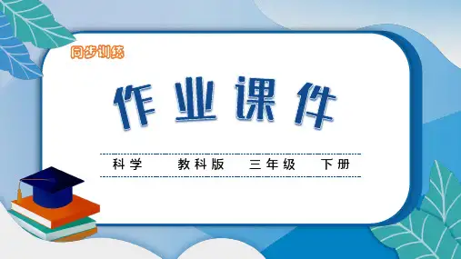 教科版科学三年级下册课件 第二单元 动物的一生4 蚕变了新模样 作业课件